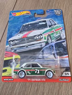 Hotwheels 71 Datsun 510 Real Riders