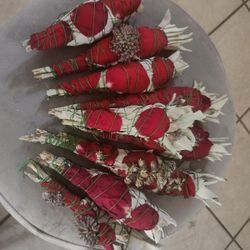 Sage Covered with Rose Pedals