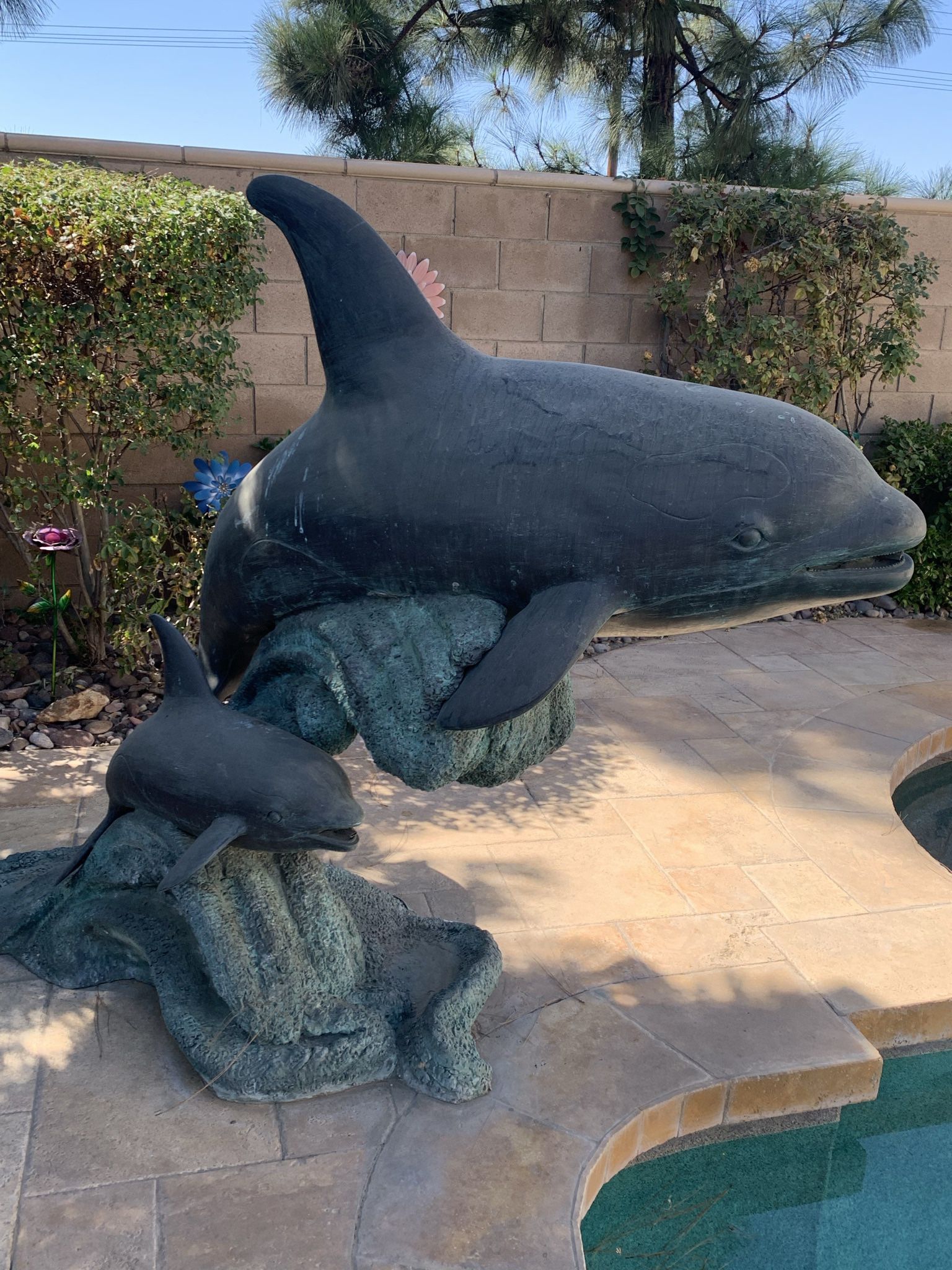 Lost Wax Bronze Whale Fountain