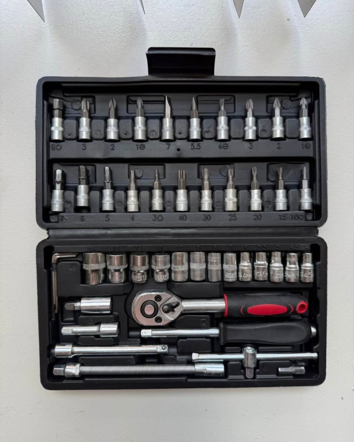46pcs Complete Tool Kit Ratchet Sockets & Screwdrivers for Auto and Home Repairs BRAND NEW ⚒️ 🧰 🔧