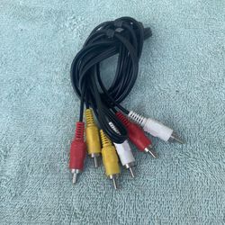 RCA 5Ft Audio Video Connector Cable Red Yellow White .