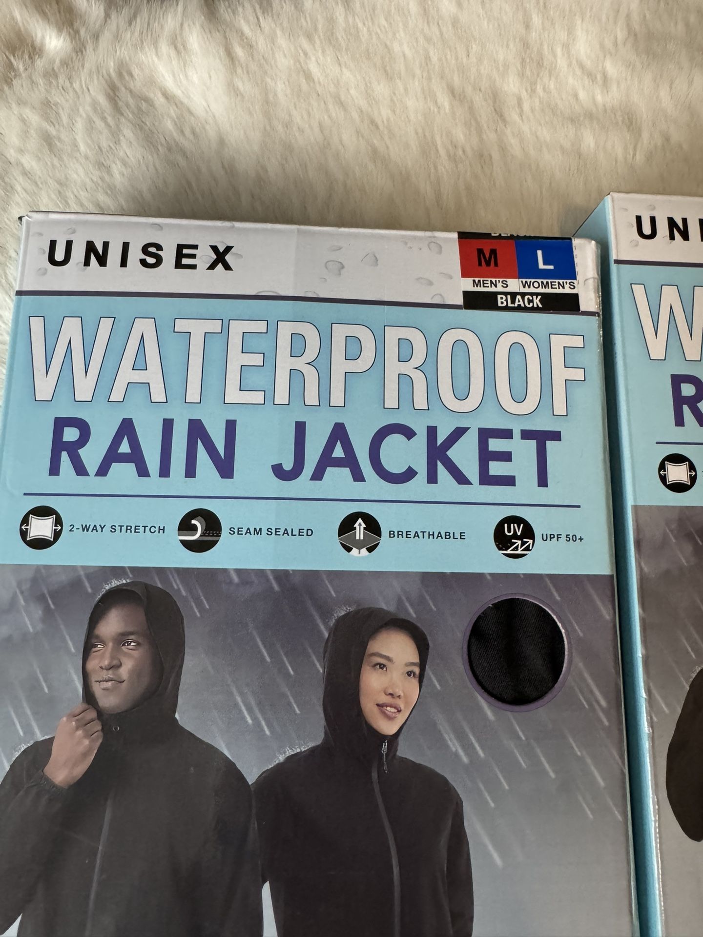 Unisex Waterproof Rain Jackets / $25 Each