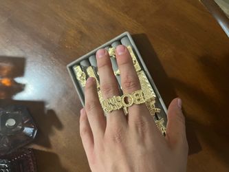 Plated gold rings