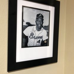 Young Hank Aaron Picture For A Baseball Fan