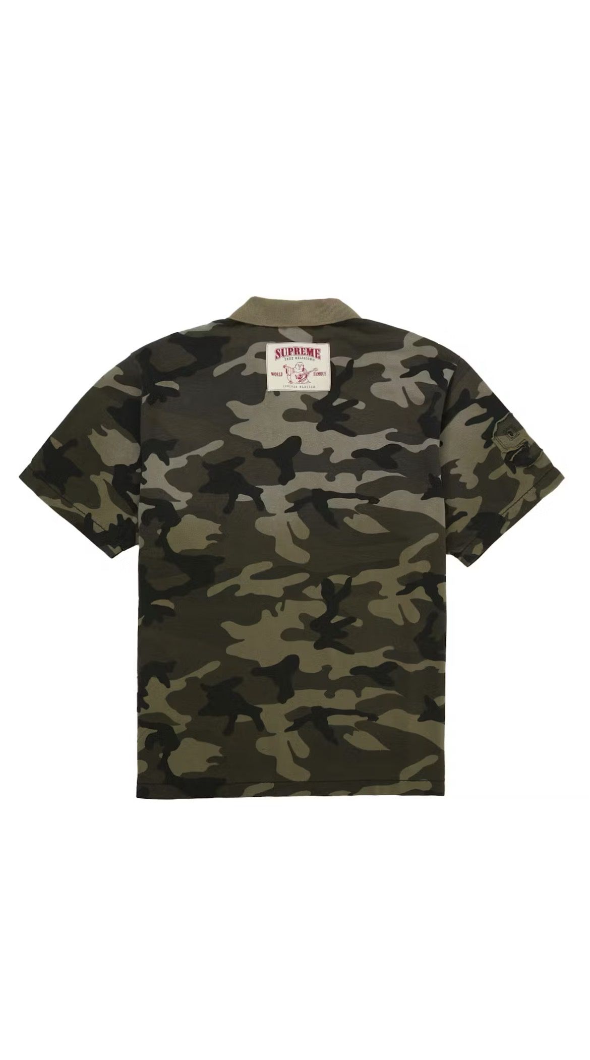 Supreme True Religion Camo Appliqué Polo