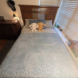 Queen Bedroom Set:  Frame/Mattress/Box Spring/Dresser