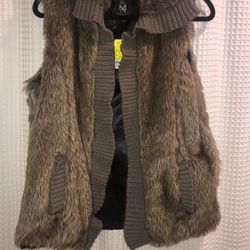 Furry vest/cozy coat