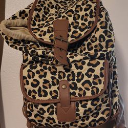 Cheetah Print Backpack