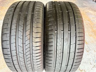 Two Tires 275/35/22 Pirelli P Zero PZ4 like new With 80-99% Left BMW X5 X6 used