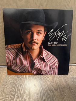 Zach Top Cold Beer & Country Music Signed Vinyl