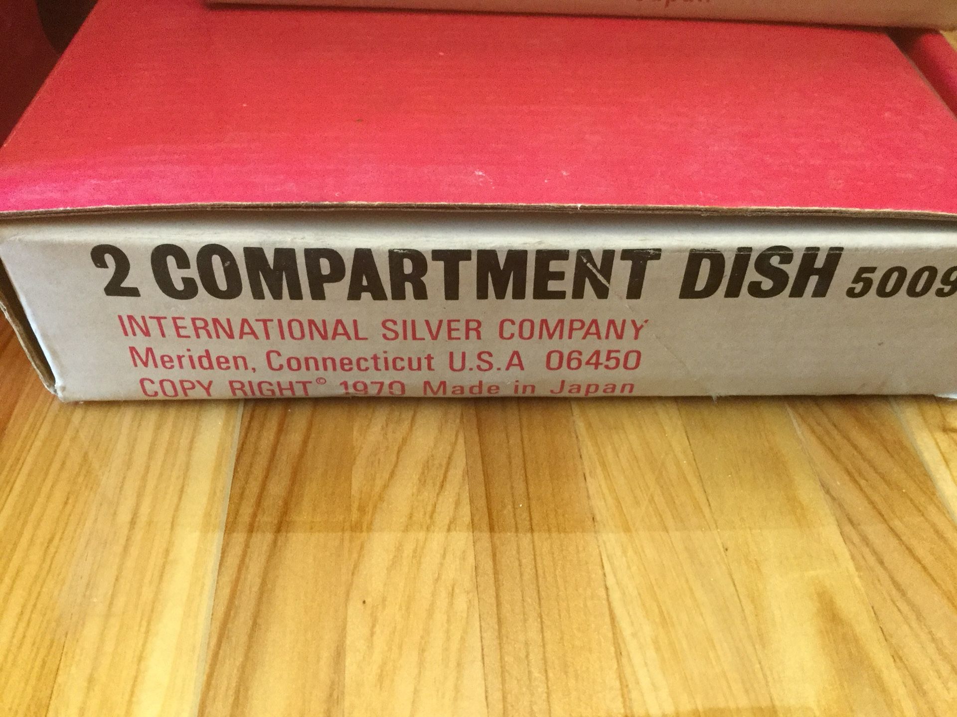 Vintage compartment tray new in box 1970