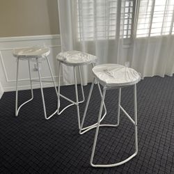White Bar Stool 