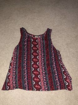 H&M Tribal Print Top Size 6
