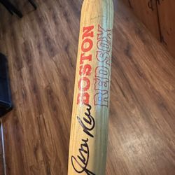 Jim Rice Boston Red Sox Autograph Mini Bat