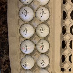 Used mixed Callaway golf balls