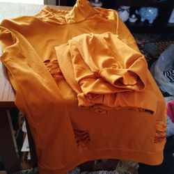 Orange. set With Pants size Xl 20.00