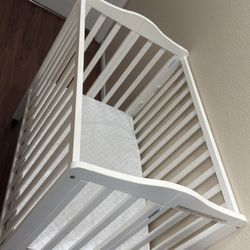 Foldable Crib With Mattress 