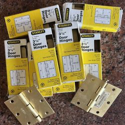 Satin brass Door Hinges (10 Available)