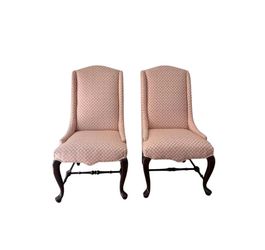 Vintage Set of Ethan Allen Upholstered Chairs