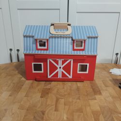 Wood Barn House For Kids