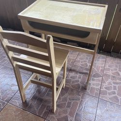High Wooden Desk 