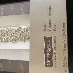 Wedding Beaded Sash 2.5 cmx303.8cm