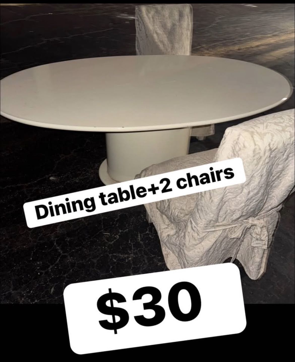 Dining Table + 2 Chairs 