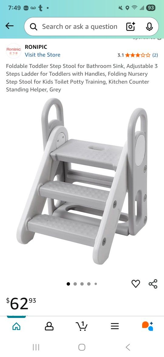 Foldable Toddler Step Stool