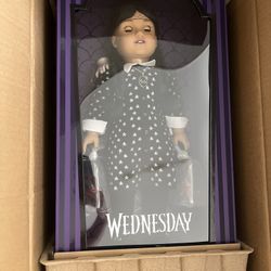 american girl 18 inch doll wednesday aadams collector doll with black hair