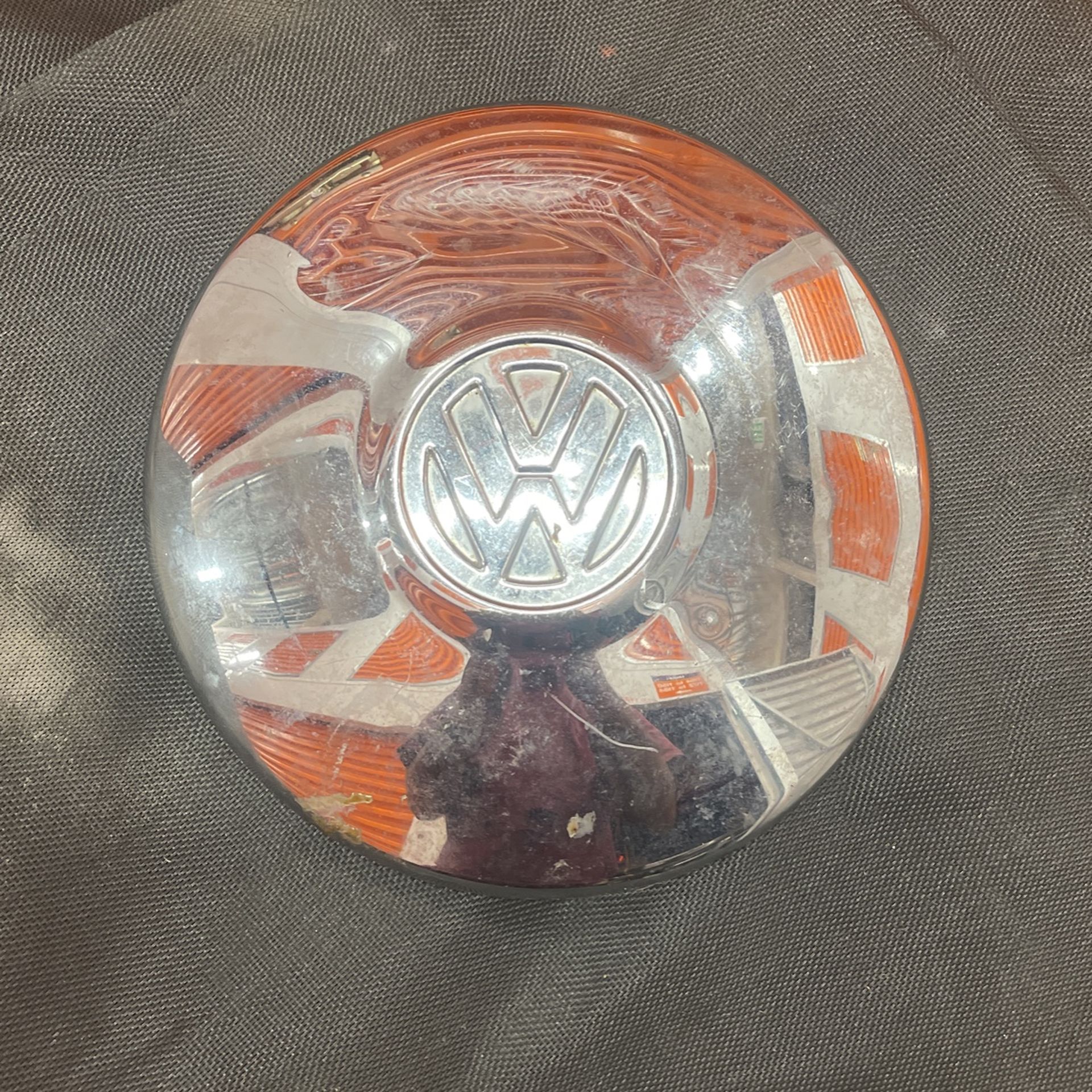 4 X Vintage 1(contact info removed) VW Beetle Chrome Dog dish Hubcaps 10” Volkswagen Bug
