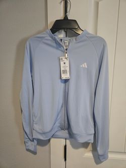 New Adidas Track Top BLUE Size M