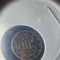 1870 Silver 3 Cents Rare 