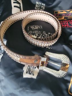 ANGEL RANCH DA1814-XL GATOR PRINT CRYSTAL BELT