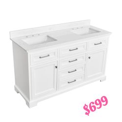 60 inch Vanity with Top #50060D 