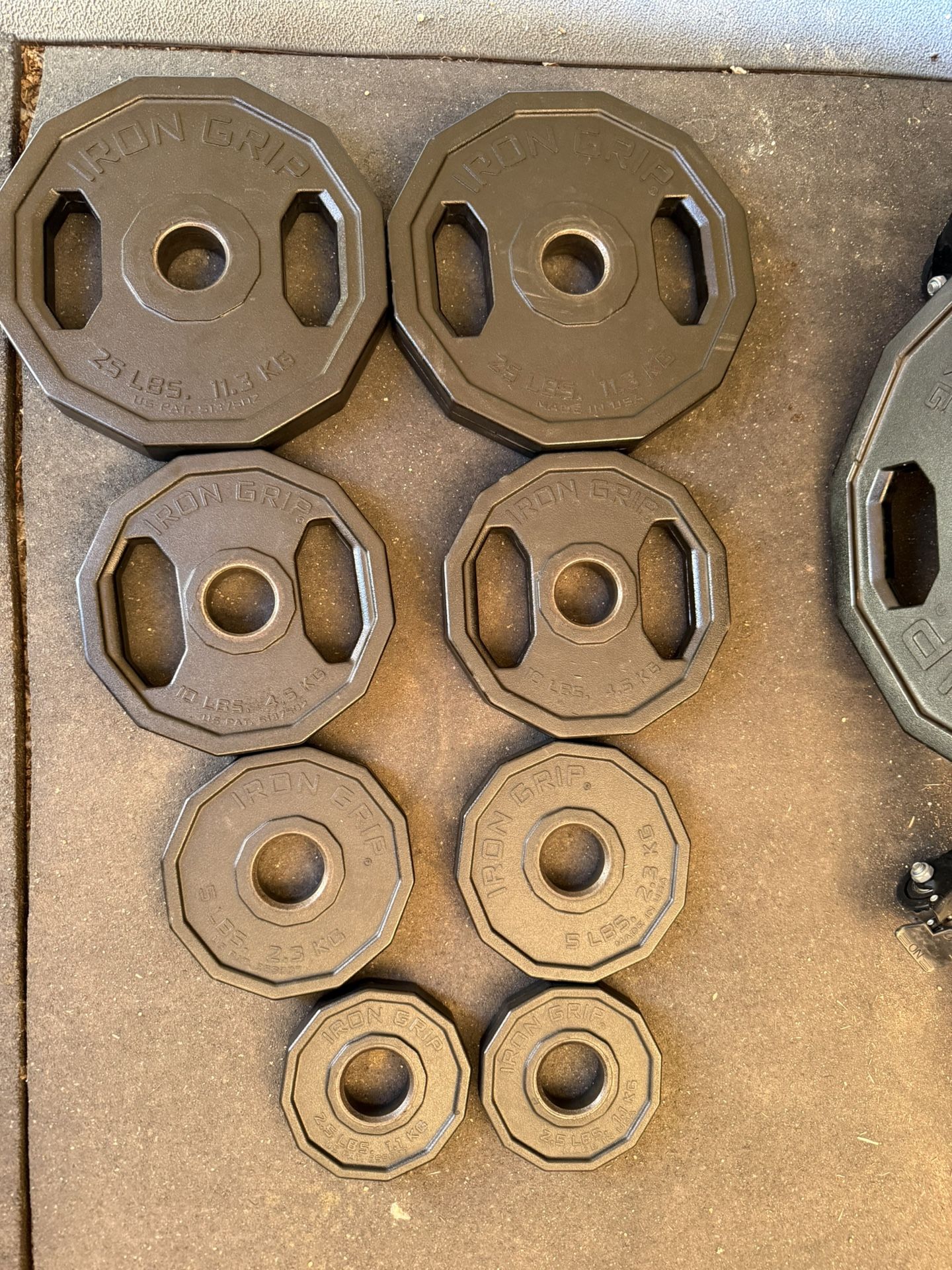 Iron Grip Olympic Plate Set