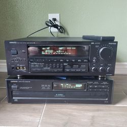 Onkyo Amplifier and disc changer