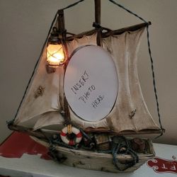 Lighted Boat Picture Frame