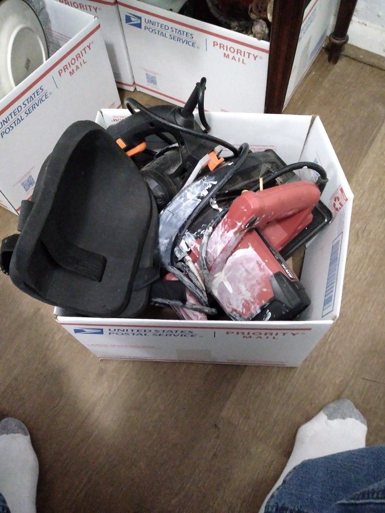 Garage Sale Box Of Power Tools