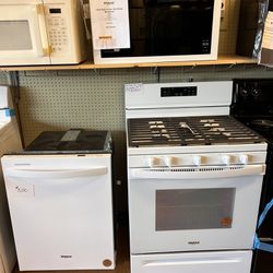 Whirlpool Gas Stove, Microwave & Dishwasher 