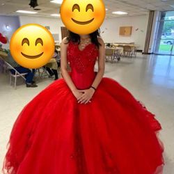 Red Quinceanera Dress