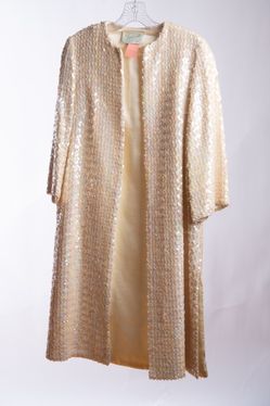 Sequin Coat Diamond White 