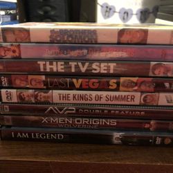 3 New DVDS / 5 Used DVDS. $2. Ea.