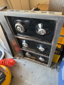 Stainless Steel 6-Burner Gas Cooktop Unit