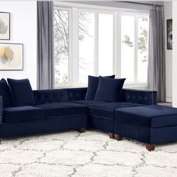 Sectional Sofa + Ottoman
