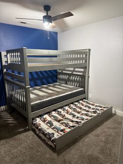 Bunk Bed- Full over Full with twin trundle