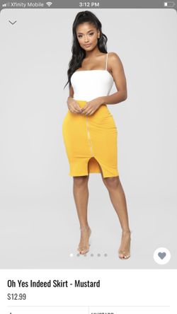 Mustard skirt Lg