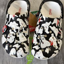 Crocs Coca Cola CLassic Clog White 209314-100 Men Size 8 Women Size 10
