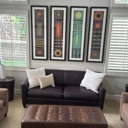 Set Of 4 Crate And Barrel Prints