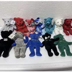 15 Bamm Beano's Bears , MLB , Excellent Condition With Tags
