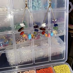 Handmade Gemstone Drop Earrings